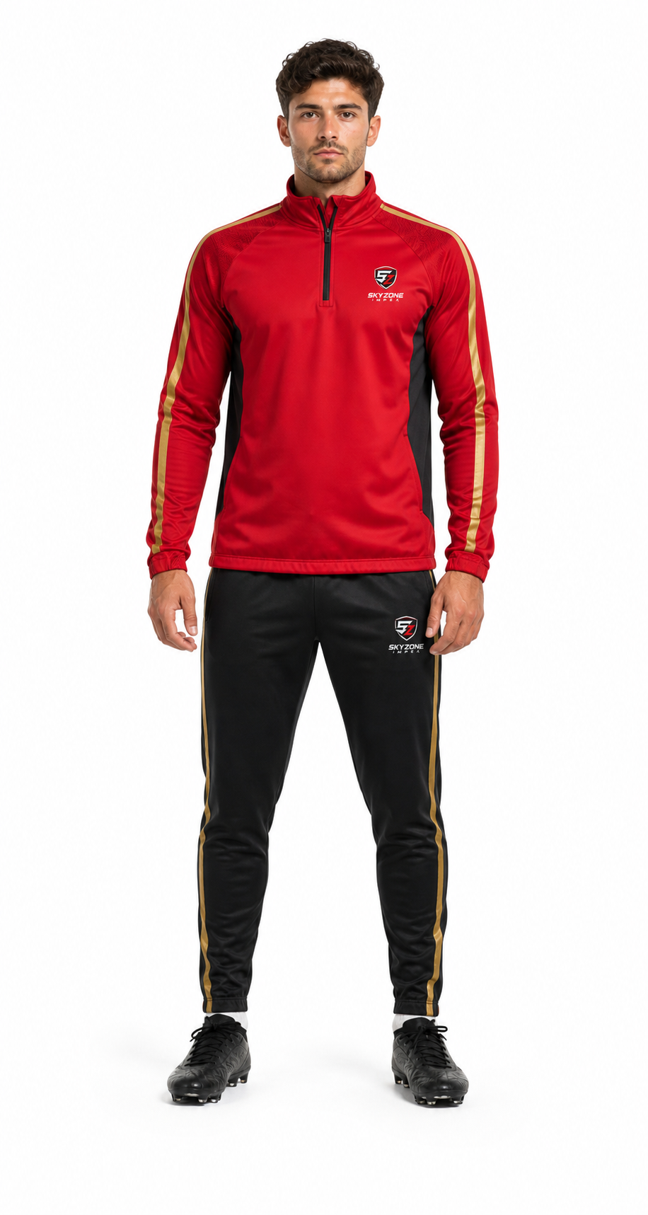 Red Gold Custom Soccer Training Kit